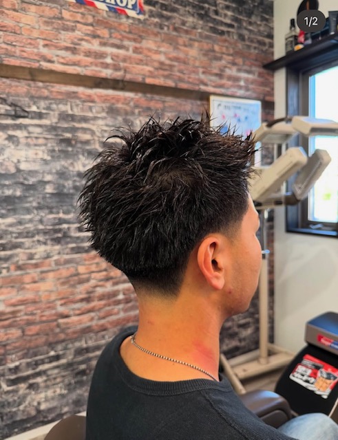 テーパーフェード×スパイキーショート🌟